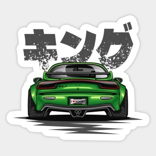 RX7 Wide Body (Light Green) Sticker